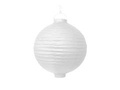 Glowing garden paper lantern 30 cm, white, 1 pcs.