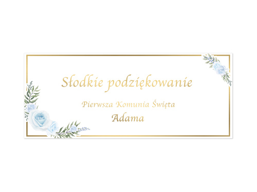 Naklejki personalizowane na pudełka na ciasto - 8 szt.