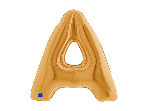 Balon foliowy literka A złoty - 40" - 1 szt.