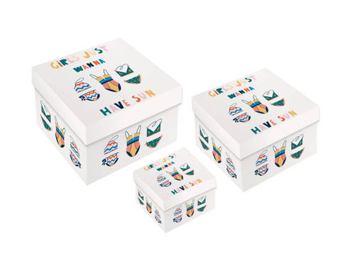 Gift boxes Girls just wanna have sun - 3 pcs.