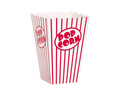Popcorn boxes with red and white stripes - 10 pcs.