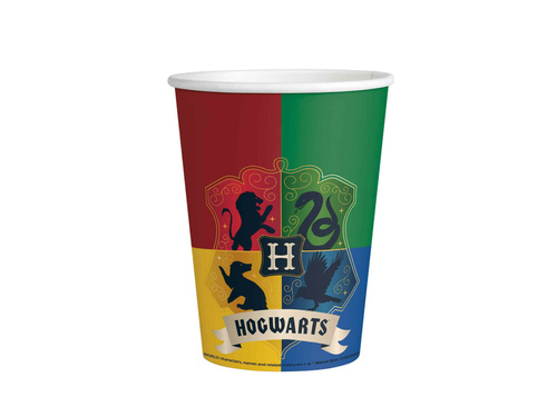 Kubeczki papierowe Harry Potter - 250 ml - 8 szt.