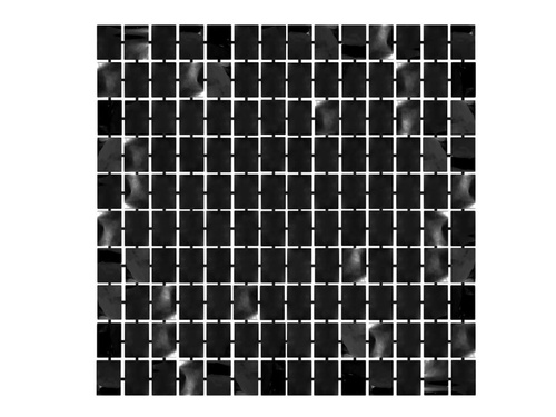 Kurtyna Kwadraty czarna - 100 x 200 cm - 1 szt.