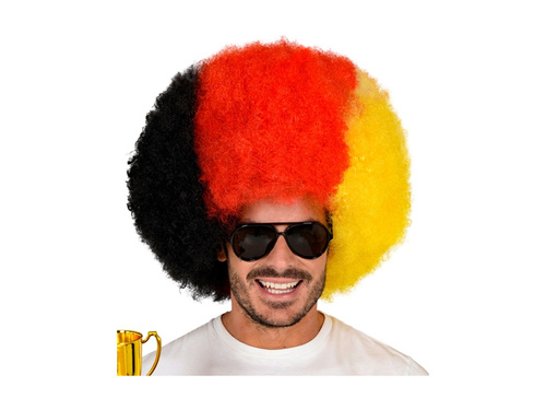 Peruka kręcona kibic - Niemcy
