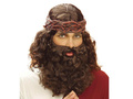 Wig with beard - 1 pcs.