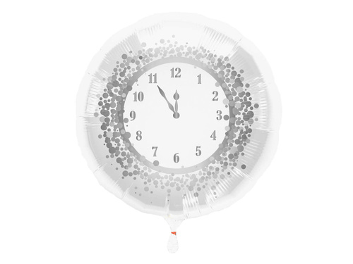 New Year foil Balloon Clock