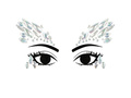 Adhesive face jewellery