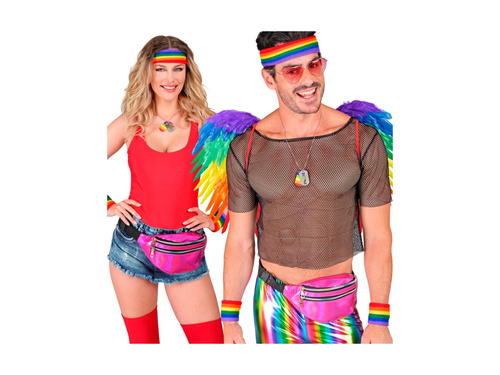 Tęczowy zestaw frotek sportowych