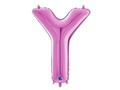 SuperShape Letter "Y" Pink Foil Balloon - 66 cm - 1 pc