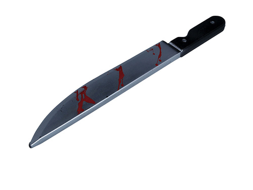 Zakrwawiony nóż - 45 cm - 1 szt.