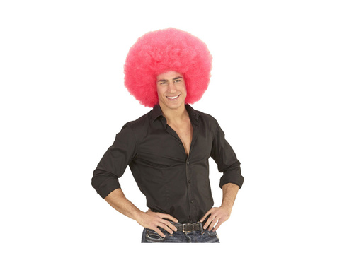 Różowa wysoka peruka afro wysokiej jakości