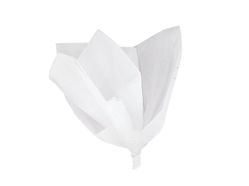 Decorative tissue paper for gift wrapping white - 50 x 53 cm - 10 pcs.
