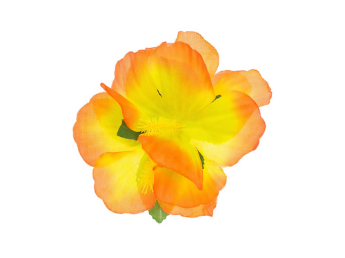 Hawaiian pin large orange flower - 1 pcs.