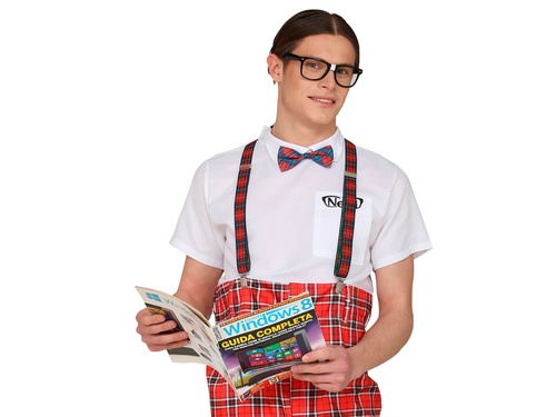 Nerd kit glasses,bow tie,suspenders