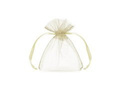 Cream organza bags - 7,5 x 10 cm - 10 pcs.