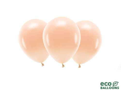 EKO Pastel peach latex balloons - extra large - 10 pcs.