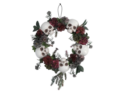 Wreath with skulls - 40,5 cm