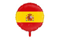 Balon foliowy z flagą narodową Hiszpanii - 46 cm - 1 szt.