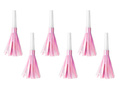 Trumpet whistles unrolled iridescent pink - 6 pcs