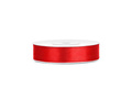 Satin ribbon, red, 12 mm / 25 m, 1 pc.