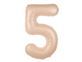 Foil balloon caramel number 5 - 100 cm - 1 pc.