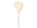Wooden cake topper 9 - 12 cm