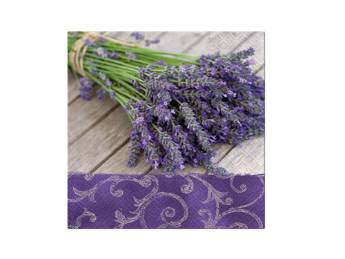Birthday napkins Lavender - 33 cm - 20 pcs.