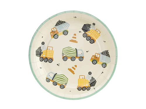 Construction Party Paper Plates - 18 cm - 6 pcs