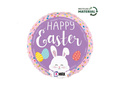 Balon foliowy okrągły Wielkanocny Happy Easter - 14" - 1 szt.