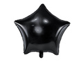 Foil balloon star black - 48 cm - 1 pc.