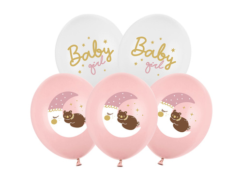 Balloons Baby Girl Pink - 30 cm - 6 pcs