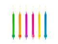 Birthday candles Colorful - 6 pcs.