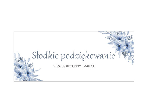 Wedding cake labels, 8 pcs