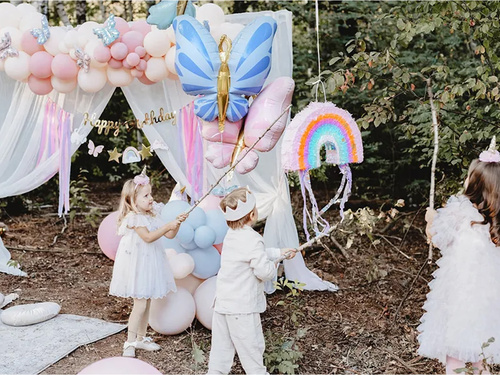 Rainbow folding piñata - 1 piece.