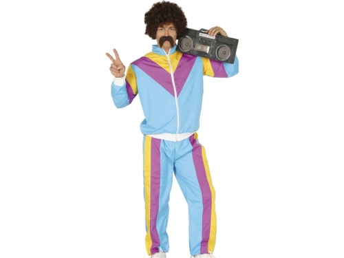 Disco costume Blue tracksuit for a teenager