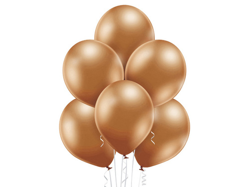 Glossy copper latex balloons - extra large - 50 pcs.