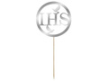 IHS 1st Holy Communion cake topper - 1 pc.