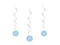 Hanging decoration pigs for eighty blue - 6 pcs.