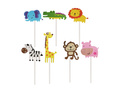 Zoo cupcake pickers - 7 pcs.