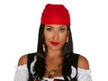 Pirate wig and red scarf - 1 pc