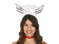 Angel wings tiara with halo