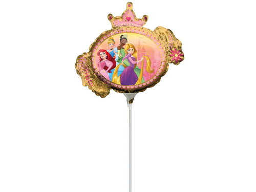 Balon foliowy do patyka Princess - 33 cm