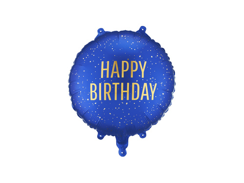 Balon foliowy Happy Birthday - 45 cm - 1 szt.