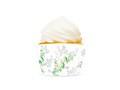 Cupcake molds with leaves for Holy Communion - 6 pcs.