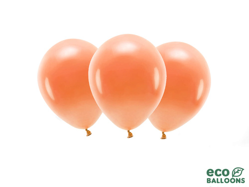 EKO Balony lateksowe pastelowe pomarańczowe - duże - 10 szt.