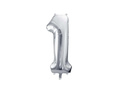 Number 1 silver Foil Balloon - 72 cm - 1 pc