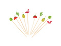 Toothpicks for corkers mix patterns - 12 cm - 10 pcs.