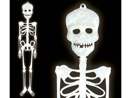 Dekoracja wisząca fluorescencyjna Kościotrup - 75 cm - 1 szt.