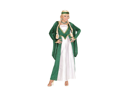 Strój Królowa renesansu welurowa (zielona)