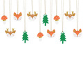 Forest gift tags - 12 pcs.